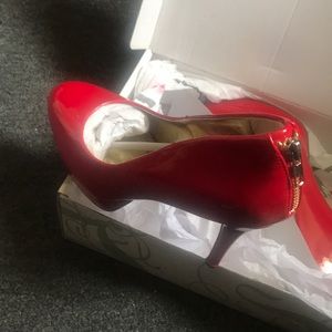 Patent Leather Red Pumps